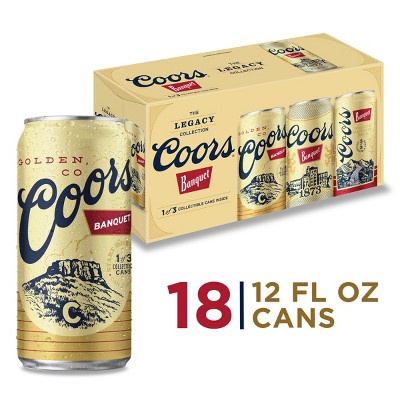 Coors Banquet Beer - 18pk/12 fl oz Cans