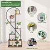 SEVOBAL 2 Pack Indoor Plant Stand 6 Tier High Creative Heart Shaped Stepped Display Rack Holds Ladder Plant Stands Multiple Plants Large Outdoor - 4 of 4