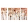 Gulches Triptych 3-Piece Textured Canvas Wall Art Set - Fall Forest in Spice Colors - 4 of 4
