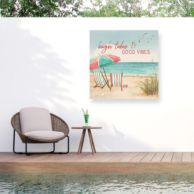 "Beach Time Ii" Outdoor Canvas