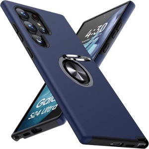 Entronix Case Compatible with Galaxy S25 Ultra - 360º Circular Ring Gripstand - 1 of 4