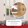 Coolmee  Snowman House Pine Tree Christmas Washable Area Rugs Winter Home Decor Low-Profile Rugs for Entryway Bedroom Living RoomRed - 4 of 4