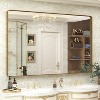 KIOTEE Rectangular Aluminum Alloy Framed and Tempered Glass Wall Bathroom Vanity Mirror in Matte Black - 2 of 4