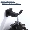 WOWOW Wall Mount J-Hook Double Robe/Towel Hook - 3 of 4