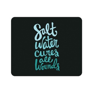 OTM Essentials OTM Prints Black Mouse Pad Salt Water Cures Aqua OPMPV1BMART0243 - 1 of 1