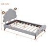 Twin/Full Size Upholstered Platform Bed with Sheep/Koala-Shaped Headboard 4L-ModernLuxe - 3 of 4