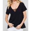 Women's Lace-Trimmed Burnout V-Back Tee - PROMESA - 2 of 3