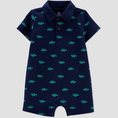 Image of Baby Boys' Turtle Romper - Just One You® made by carter's Navy Newborn