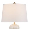 Possini Euro Design Possini Euro Grace 30" High Pearl White Glass Table Lamp - 4 of 4