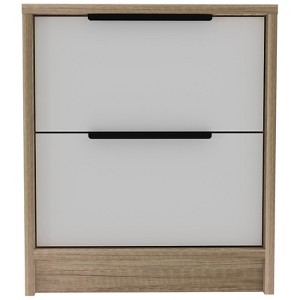 TIRAMISUBEST Nightstand with Two Drawers,Finish for Contemporary Bedrooms - 1 of 4