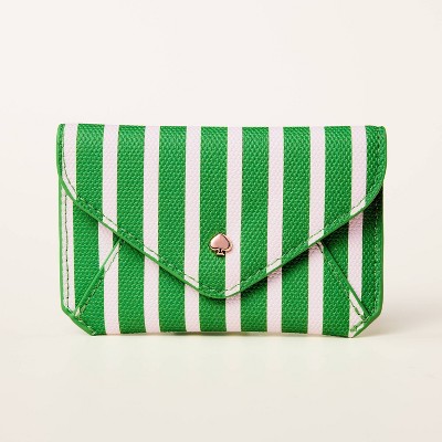 Stripe Envelope Card Case - kate spade new york x Target Green/White
