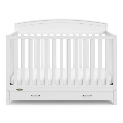 White Pine 5-in-1 Convertible Crib with Drawer