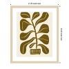 Amanti Art Linocut Houseplant No 2 by Alisa Galitsyna Wood Framed Wall Art Print - 3 of 4