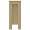 vidaXL Bar Table with Shelf Sonoma Oak 40.2 in.x19.7 in.x40.7 in. Engineered Wood - 4 of 4