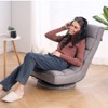 VEVOR Swivel Floor Gaming Chair, 360-Degree Rotating Floor Chair with 4 Adjustable Position Folding Backrest and Lumbar Support, Gray - 2 of 4