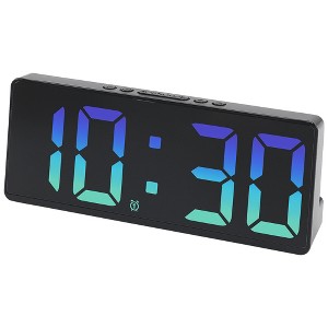 REGALWOVEN Digital Corded Electric Plastic Adjustable Brightness Alarm Clock 6.1"L x 0.9"W x 2.5"H 1 Pc - 1 of 4