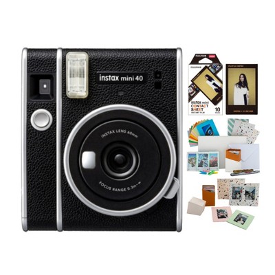Fujifilm Instax 40 Instant Film Camera with Contact Sheet Instant Film Bundle
