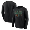NCAA Miami Hurricanes Men's Long Sleeve Black T-Shirt - 3 of 3