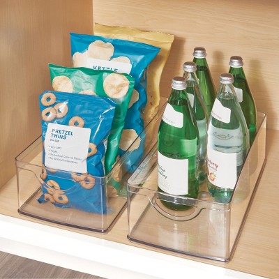iDESIGN Plastic Kitchen Cabinet Storage Bins - Set of 4 - Clear - Made in USA — фото 6