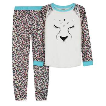 Sleep On It Girls Novelty Fleece 2-Piece Long-Sleeved Pajama Sleep Set