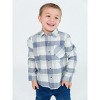 RuggedButts Baby Boys Flannel Long Sleeve Button Down Shirt - 4 of 4