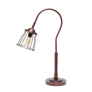 Caged Shade Table Lamp Rustic Red - Lalia Home - 1 of 4
