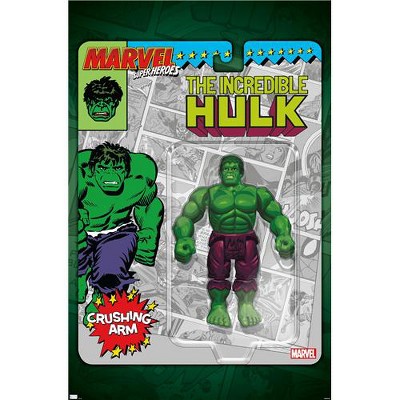 Trends International Marvel Toy Vault - Hulk Magnetic Framed Wall ...