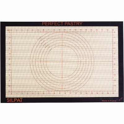 Silpat Perfect Pastry Non-Stick Silicone Countertop Workstation Mat, 15-1/8" x 23"