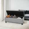 Storage Ottoman Bench, Storage Bench, Fabric Entryway Bedroom Bench, Loads 330 lb for Bedroom Living Room - 3 of 4