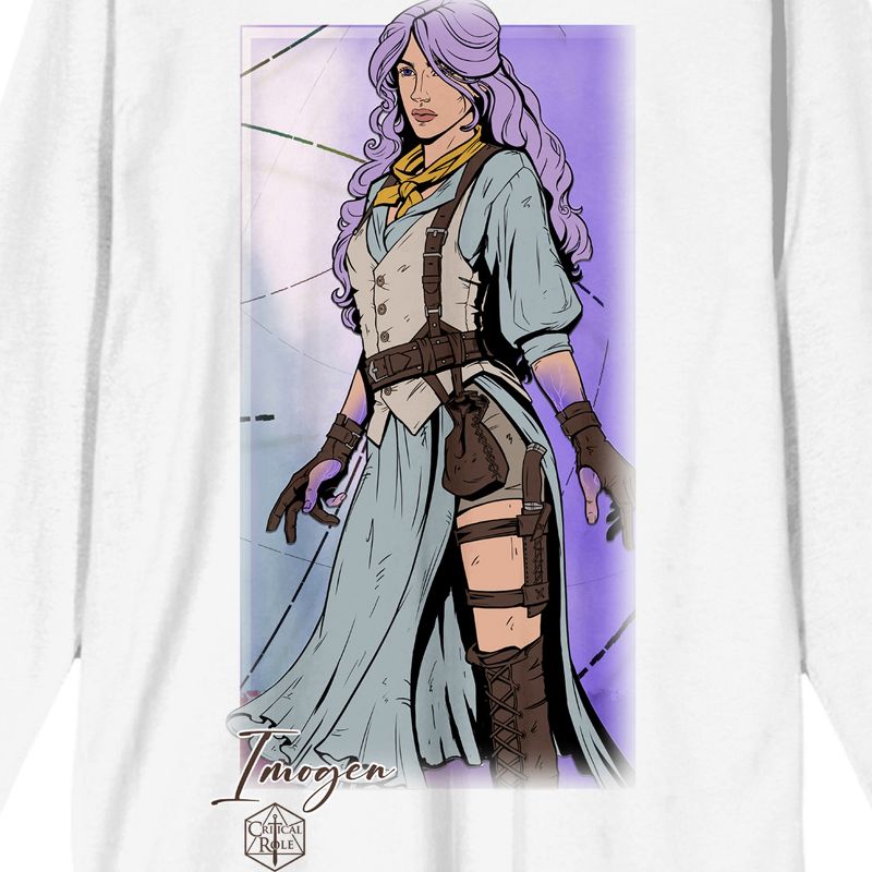 Critical Role Campaign 3: Bells Hells Imogen Adult White Long Sleeve Tee, 2 of 4