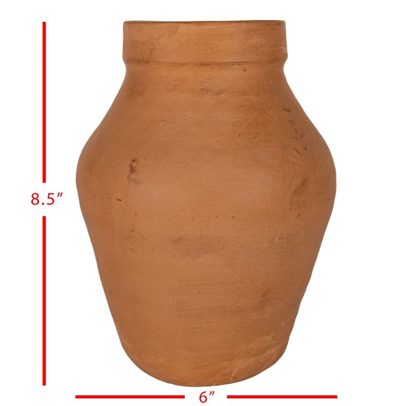 Curvy Terracotta Vase - Foreside Home & Garden, 5 of 6