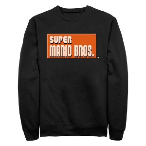 Men's Nintendo Super Mario Bros. Start Logo Sweatshirt - 1 of 4