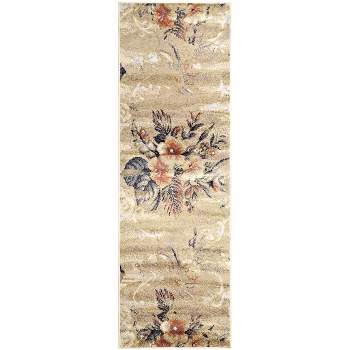 Distressed Washed Formal Classic Comfy Floral Farmhouse High-Traffic Indoor Ultra-Soft Rustic Nature Traditional Area Rug by Blue Nile Mills