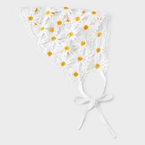 Daisy Knit Headscarf - Wild Fable™ White/Yellow - 1 of 4