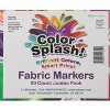 Color Splash® Fabric Markers Jumbo Pack, Broad Line, 8 Colors (Pack of 80) - 4 of 4