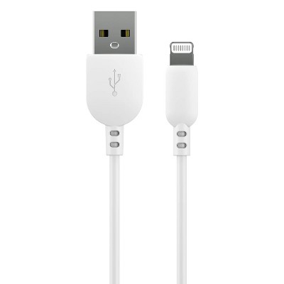 LunaLulinlk 3-foot Lightning to USB Charging Cable, Soft Touch Material, White - Compatible with iPhone 14/13 Series, iPad, Airpods, and More