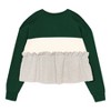NFL Green Bay Packers Girls' Crew Neck Fleece Sweatshirt - 3 of 3