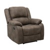Microfiber Reclining Chair with Solid Wood Frame, Pillowtop Arms, and Removable Back - 4 of 4