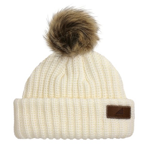 Arctic Gear Toddler Acrylic Ribbed Cuff Winter Hat With Pom