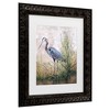 Trademark Fine Art - Jean Plout In The Reeds Blue Heron Matted Framed Art - 3 of 4