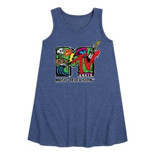 - MTV - Skater Graphic Sleeveless Aline Dress - 1 of 3
