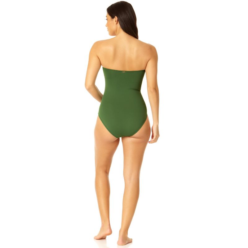 Anne Cole - Women's Twist Front Shirred One Piece Swimsuit, 5 of 9