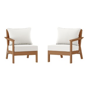 WestinTrends Avalon Outdoor Patio HDPE Loveseat Sofa with Patio Cushions - 1 of 4