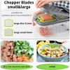 Itopfox 22-in-1 Vegetable Chopper with Container, Multi-Purpose Veggie Dicer & Food Cutter for Onion, Tomato, Includes 13 Blades & Lemon Squeezer - 3 of 4
