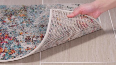 Elegant Metro Modern Gray Synthetic 5'3" x 7'6" Rectangular Rug