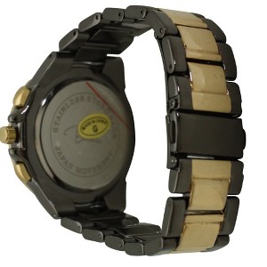 OLIVIA PRATT BOLD BEZEL 3-DIAL METAL WATCH - 1 of 4