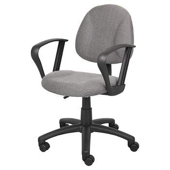Deluxe Posture Chair with Loop Arms Gray - Boss Office Products