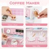 Infans Kids Kitchen Set Wooden Kitchen Playset with Clock, Microwave, Sink, Dish Rack - 4 of 4