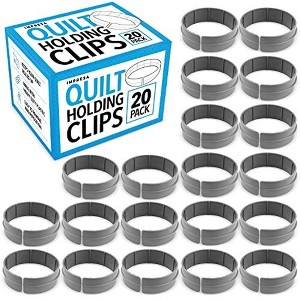 Impresa Quilt Clips for Quilting Creations - 20 Pack - Heavy Duty Clips for Machine Quilting - 1 of 4