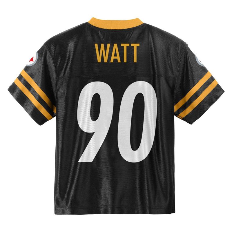 NFL Pittsburgh Steelers Toddler Boys&#39; Short Sleeve Watt Jersey, 3 of 4